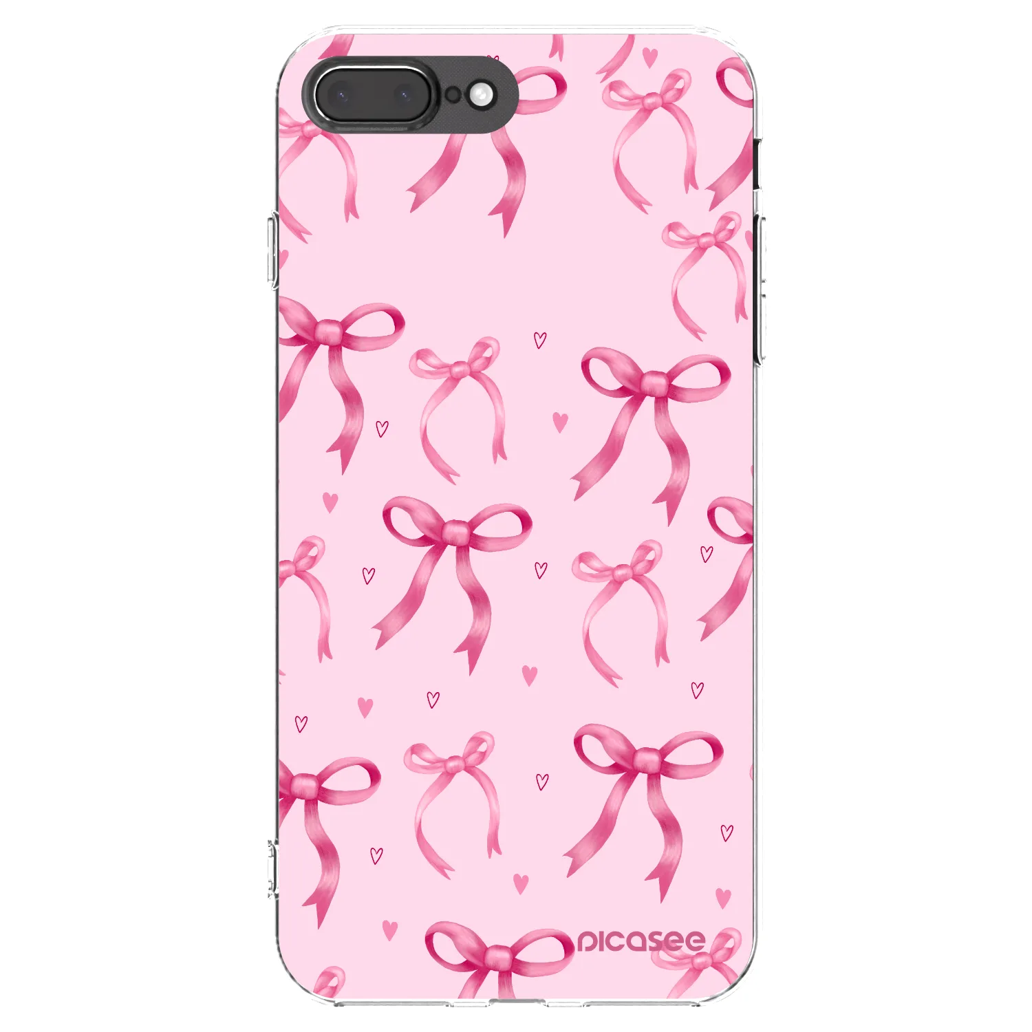 Picasee διαφανής θήκη σιλικόνης Apple iPhone 7 Plus - Bow Aesthetic