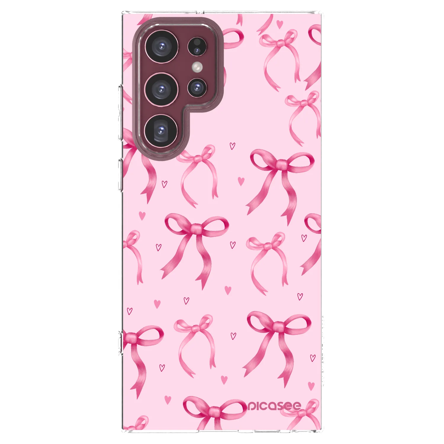 Picasee διαφανής θήκη σιλικόνης Samsung Galaxy S22 Ultra 5G - Bow Aesthetic