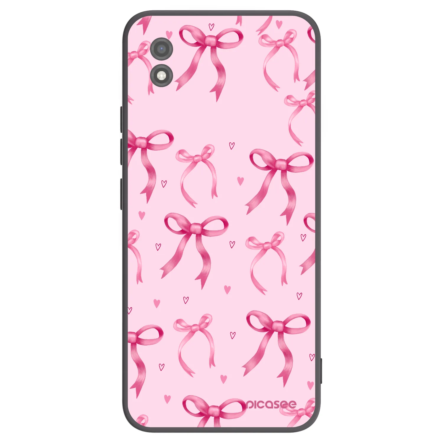 Picasee Μαύρη θήκη σιλικόνης για Realme C11 (2021) - Bow Aesthetic