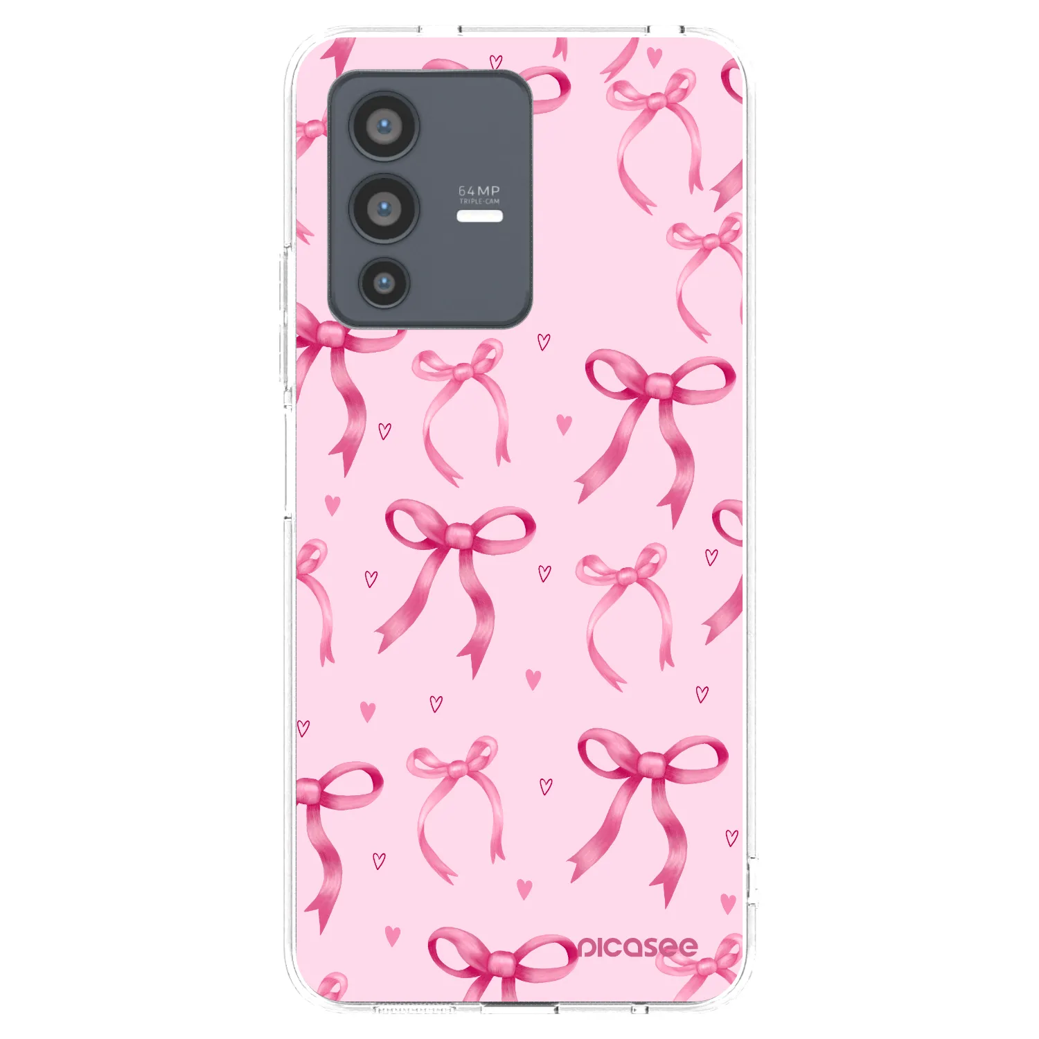 Picasee διαφανής θήκη σιλικόνης Vivo V23 5G - Bow Aesthetic
