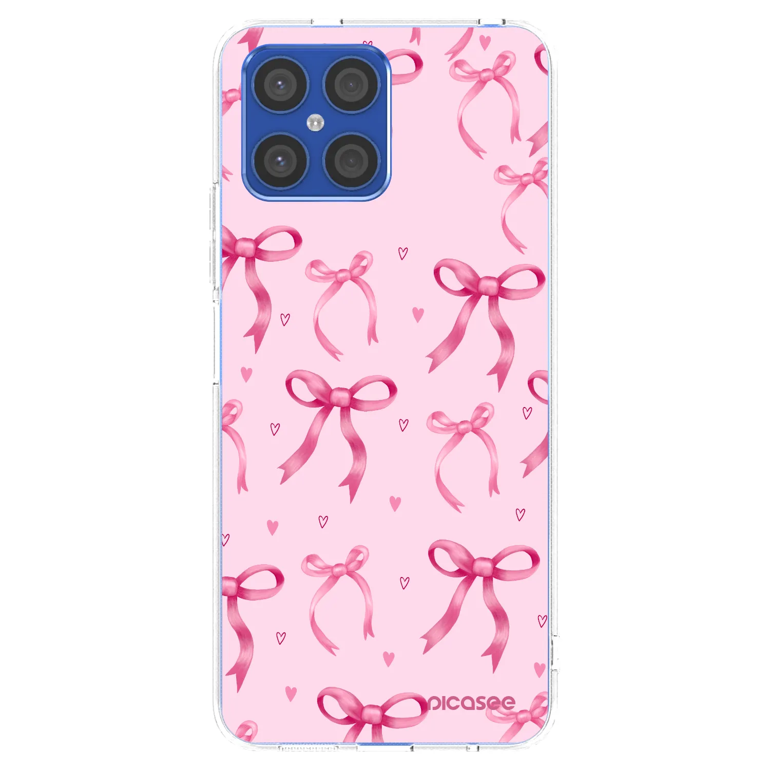 Picasee διαφανής θήκη σιλικόνης Honor X8 4G - Bow Aesthetic