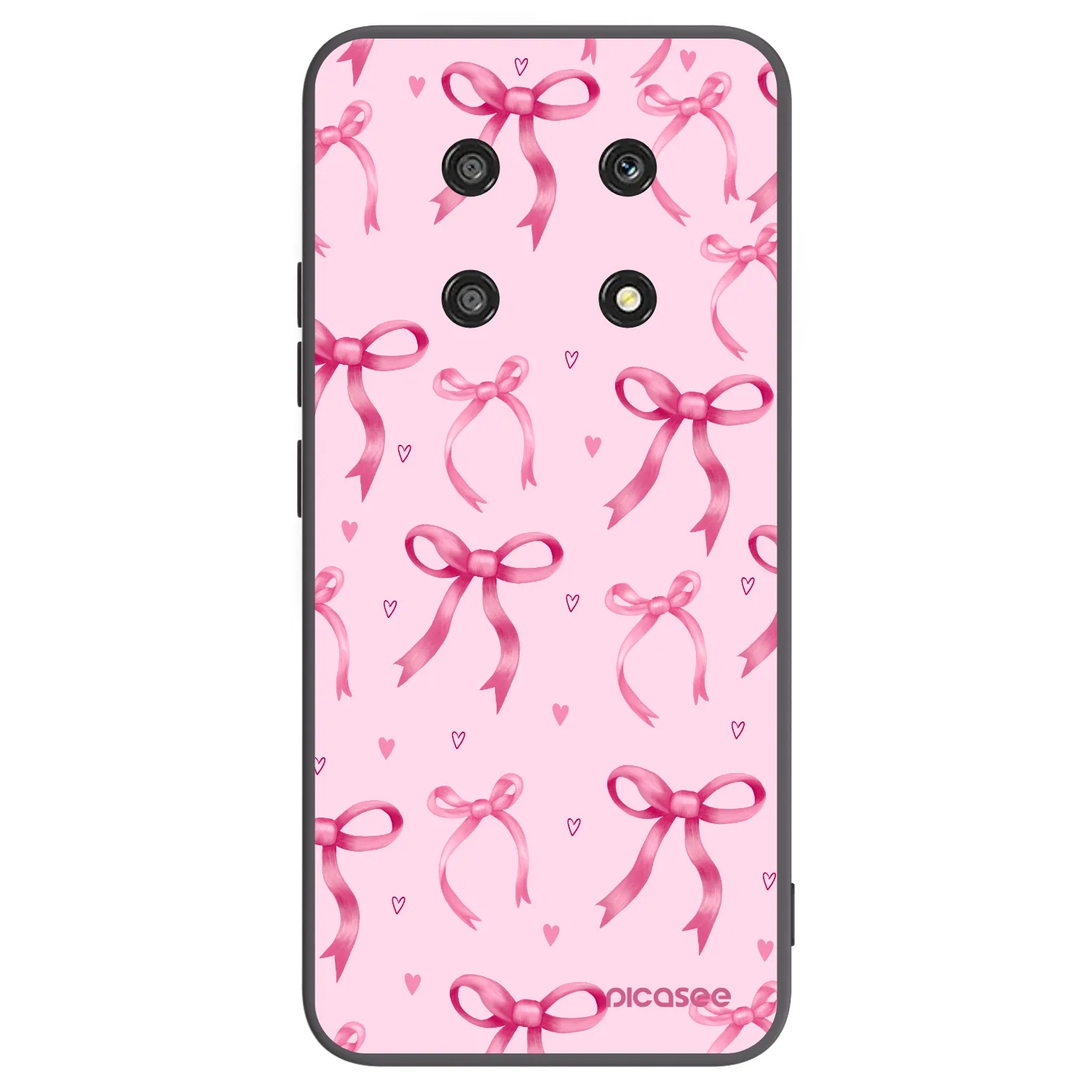 Picasee Μαύρη θήκη σιλικόνης για Honor Magic4 Lite 5G - Bow Aesthetic