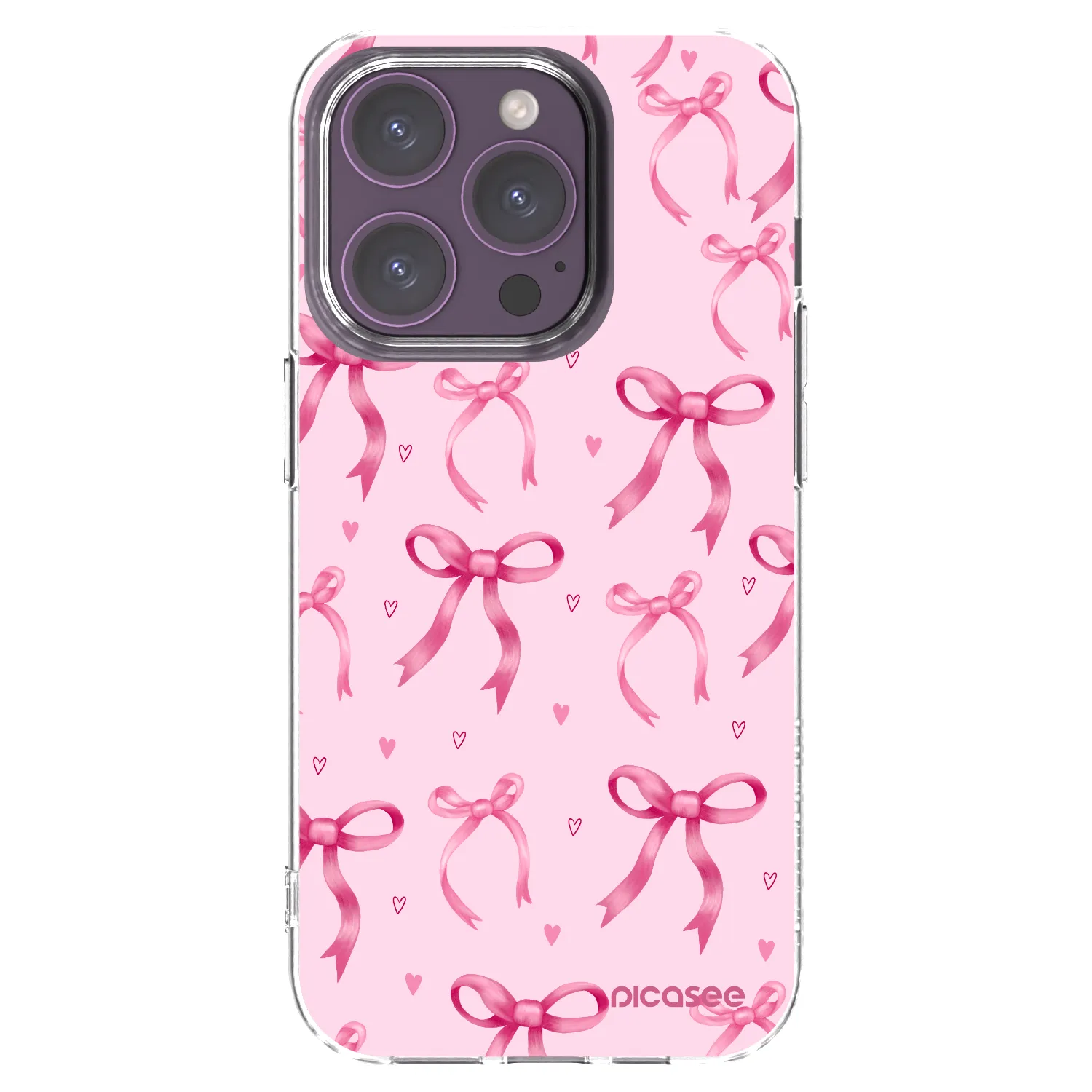 Picasee διαφανής θήκη σιλικόνης Apple iPhone 14 Pro - Bow Aesthetic