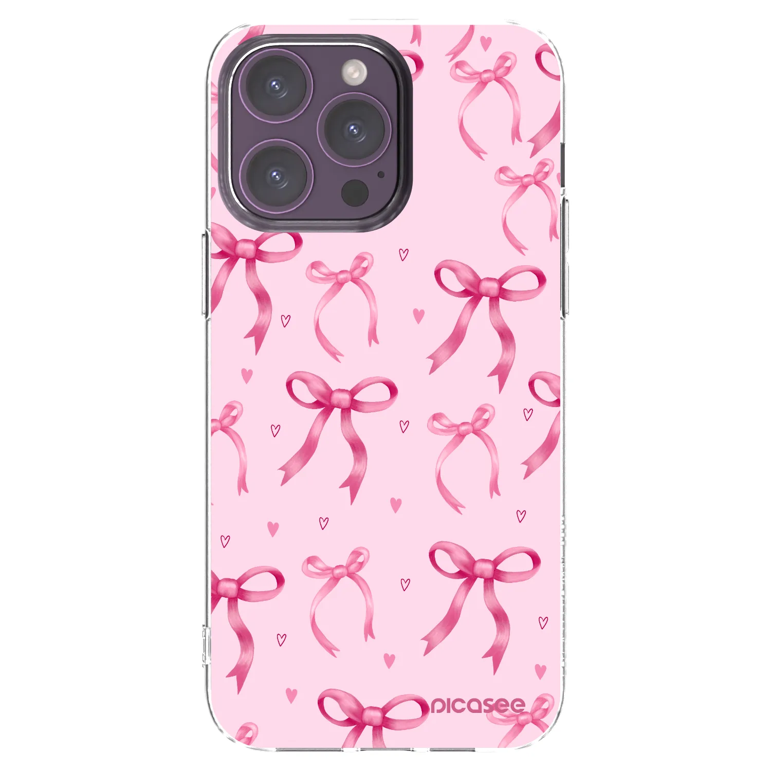 Picasee διαφανής θήκη σιλικόνης Apple iPhone 14 Pro Max - Bow Aesthetic