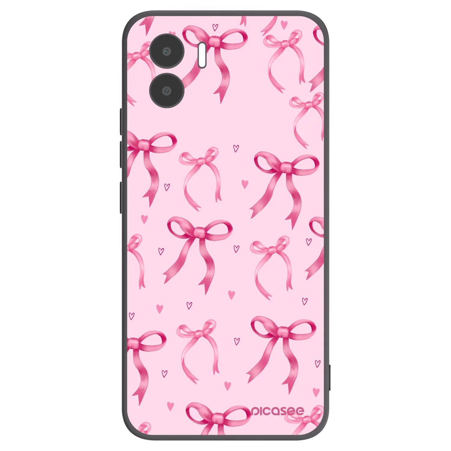 Picasee Μαύρη θήκη σιλικόνης για Xiaomi Redmi A1 - Bow Aesthetic