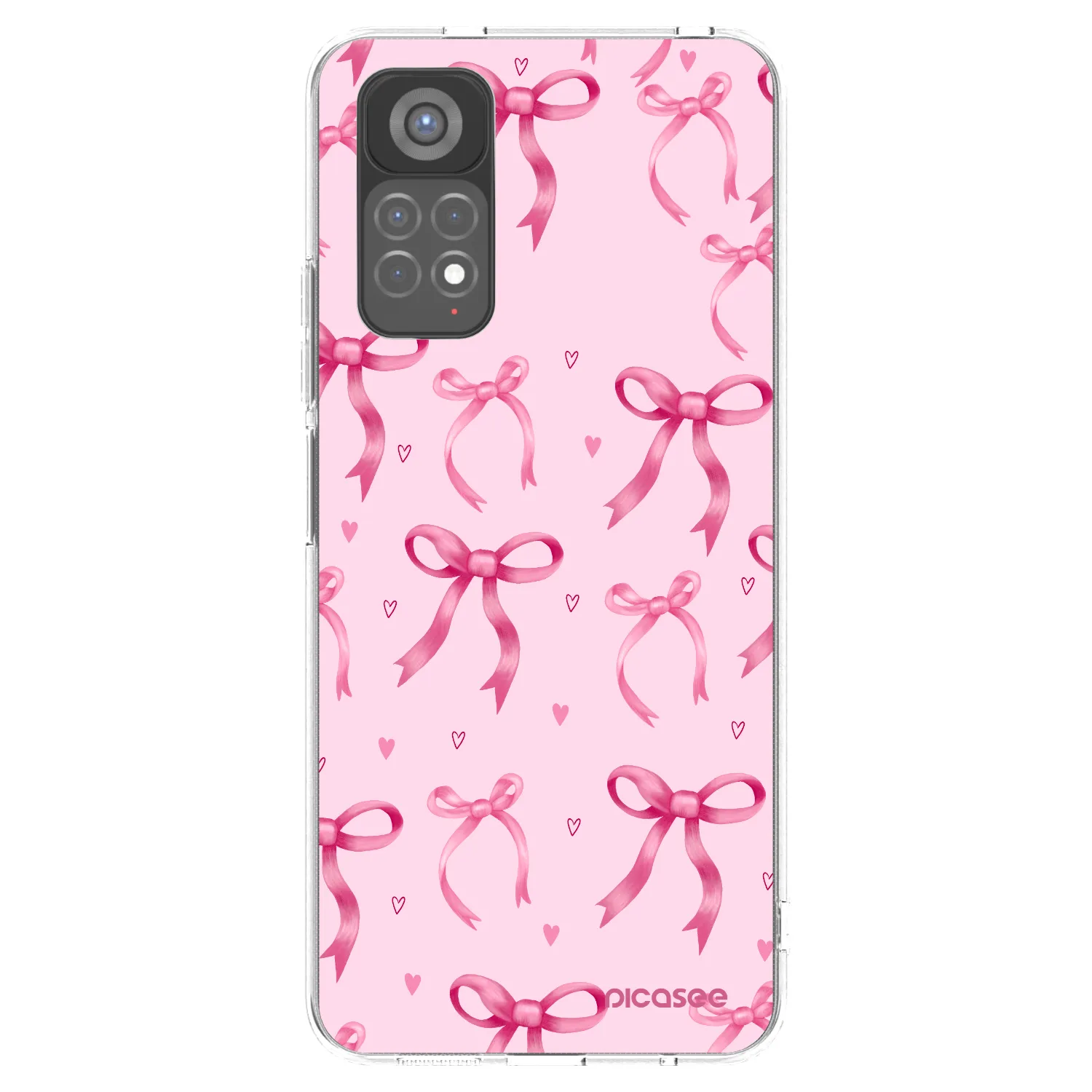 Picasee διαφανής θήκη σιλικόνης Xiaomi Redmi Note 11S 5G - Bow Aesthetic
