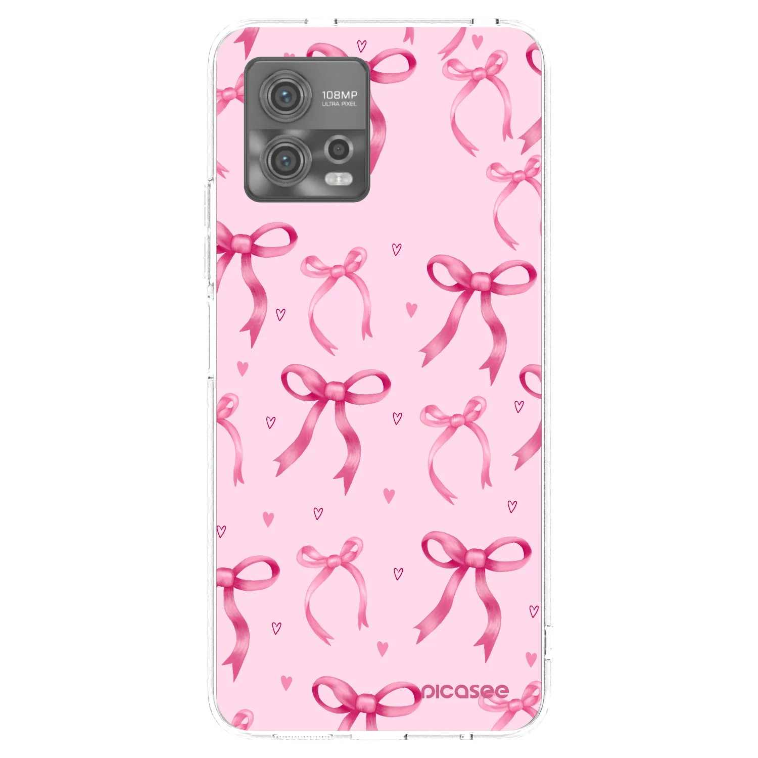 Picasee διαφανής θήκη σιλικόνης Motorola Moto G72 - Bow Aesthetic