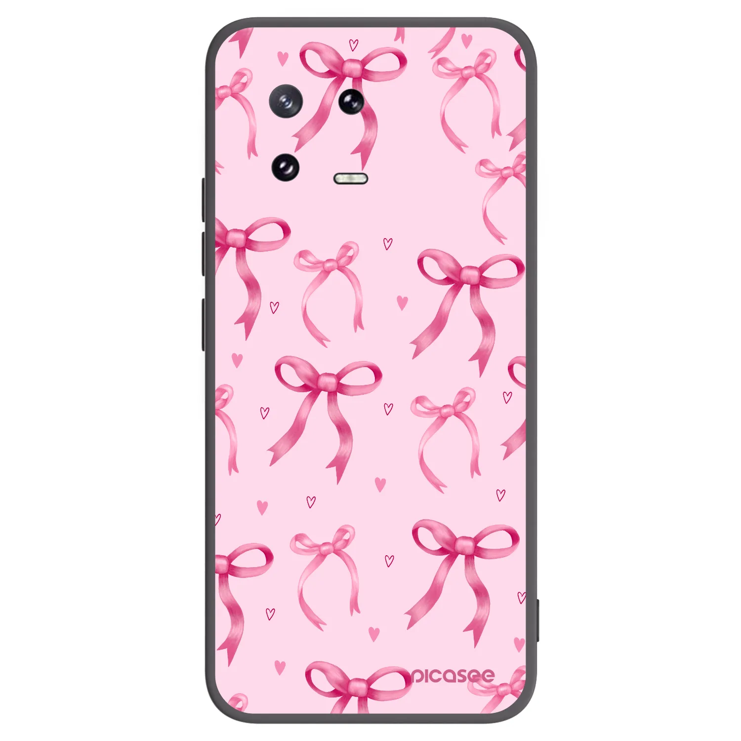 Picasee Μαύρη θήκη σιλικόνης για Xiaomi 13 Pro - Bow Aesthetic
