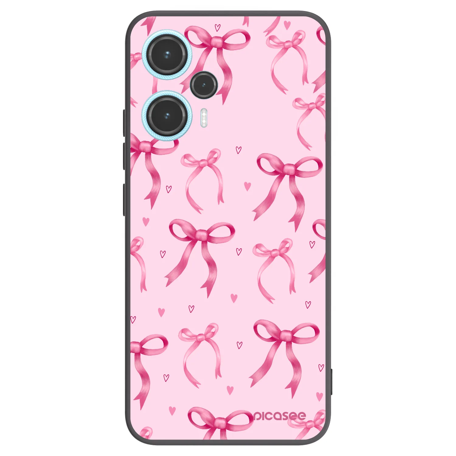 Picasee Μαύρη θήκη σιλικόνης για Xiaomi Poco F5 - Bow Aesthetic