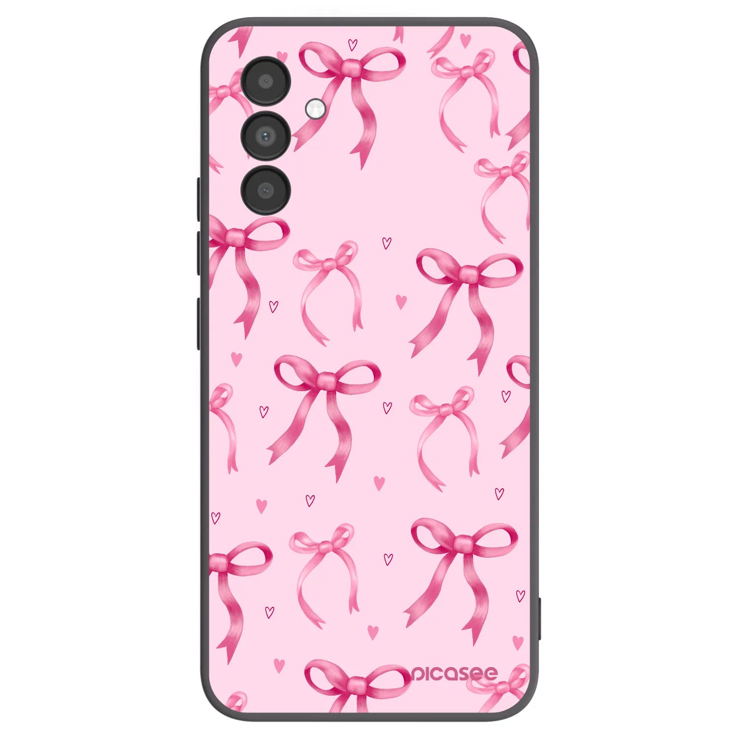 Picasee Μαύρη θήκη σιλικόνης για Samsung Galaxy A04s A047F - Bow Aesthetic
