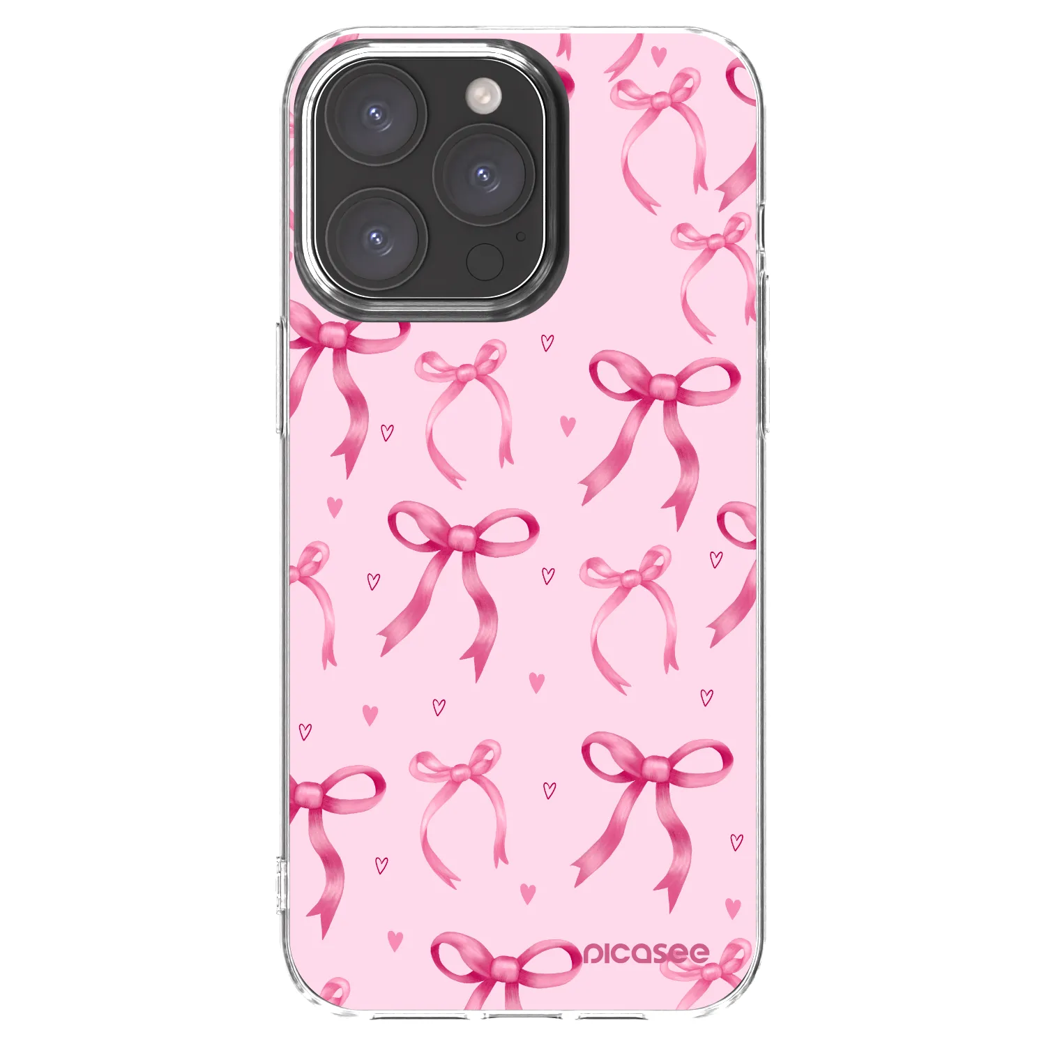 Picasee διαφανής θήκη σιλικόνης Apple iPhone 15 Pro Max - Bow Aesthetic