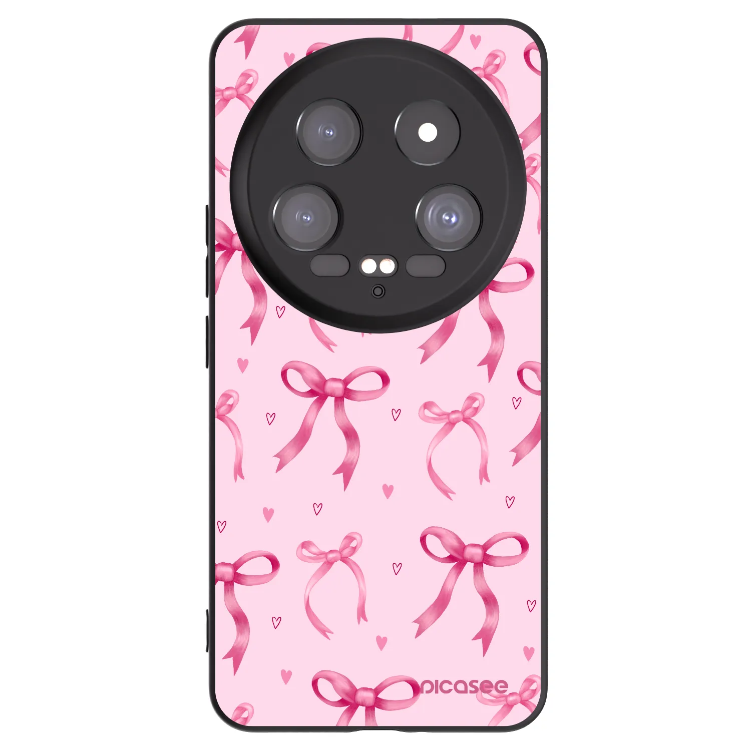 Picasee Μαύρη θήκη σιλικόνης για Xiaomi 14 Ultra - Bow Aesthetic