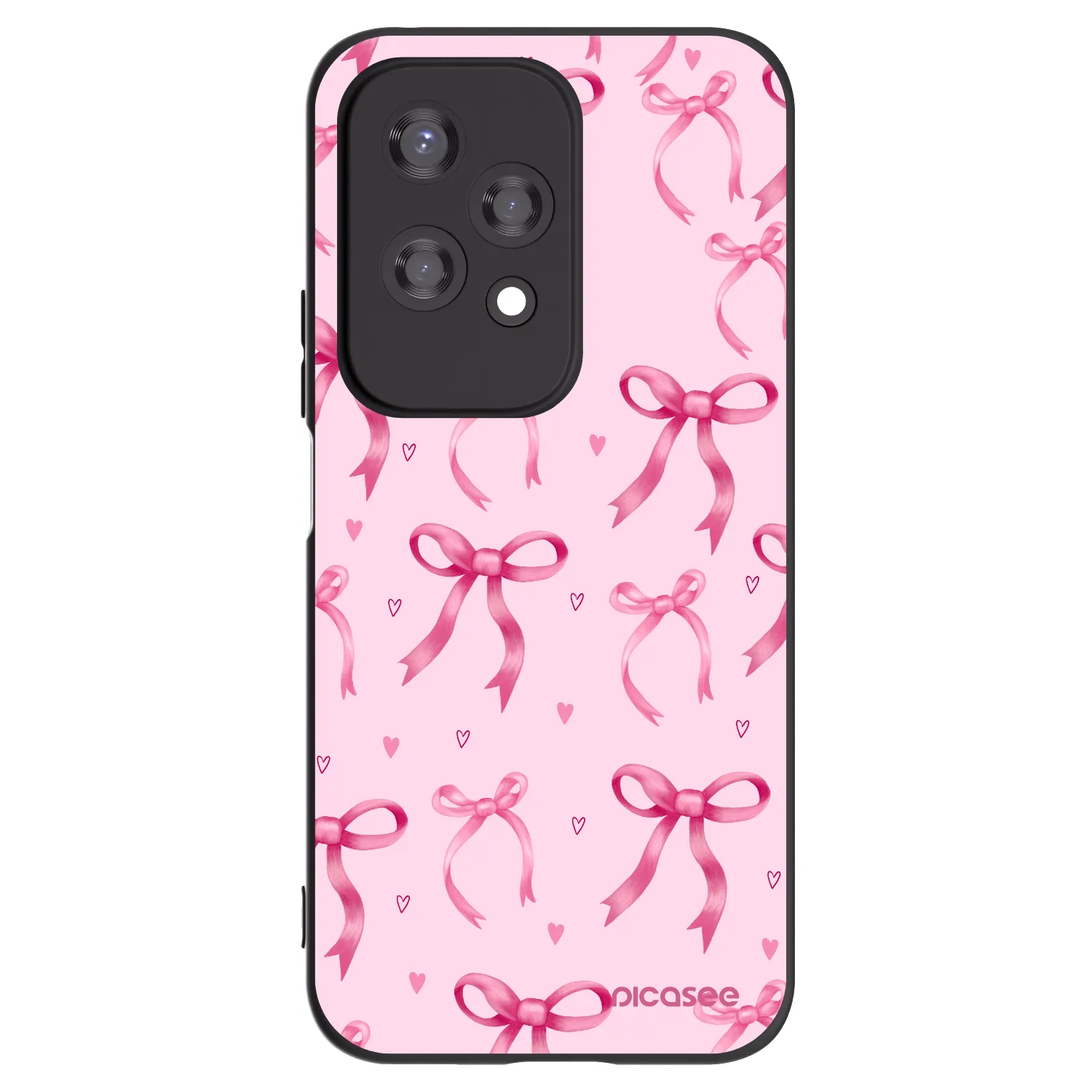 Picasee Μαύρη θήκη σιλικόνης για Honor 200 Lite - Bow Aesthetic