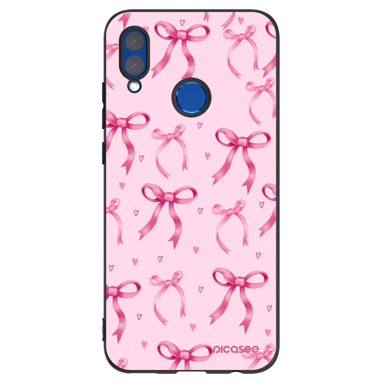 Picasee Μαύρη θήκη σιλικόνης για Honor 10 Lite - Bow Aesthetic