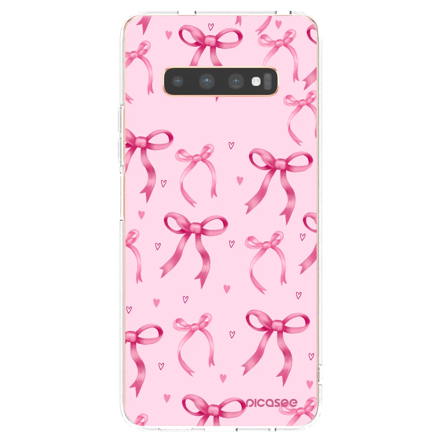 Picasee διαφανής θήκη σιλικόνης Samsung Galaxy S10 Plus G975 - Bow Aesthetic