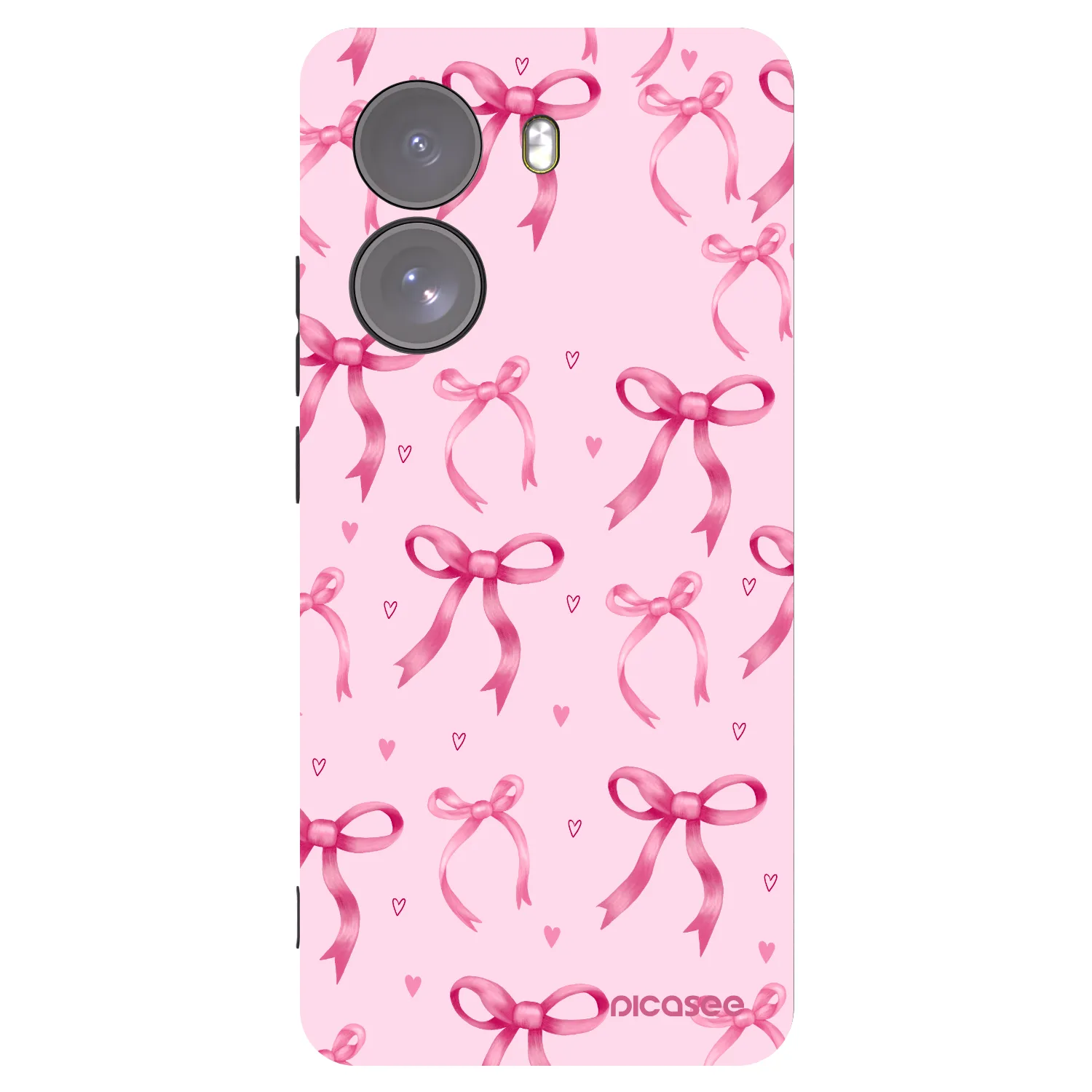 Picasee Μαύρη θήκη σιλικόνης για Xiaomi Poco X7 - Bow Aesthetic