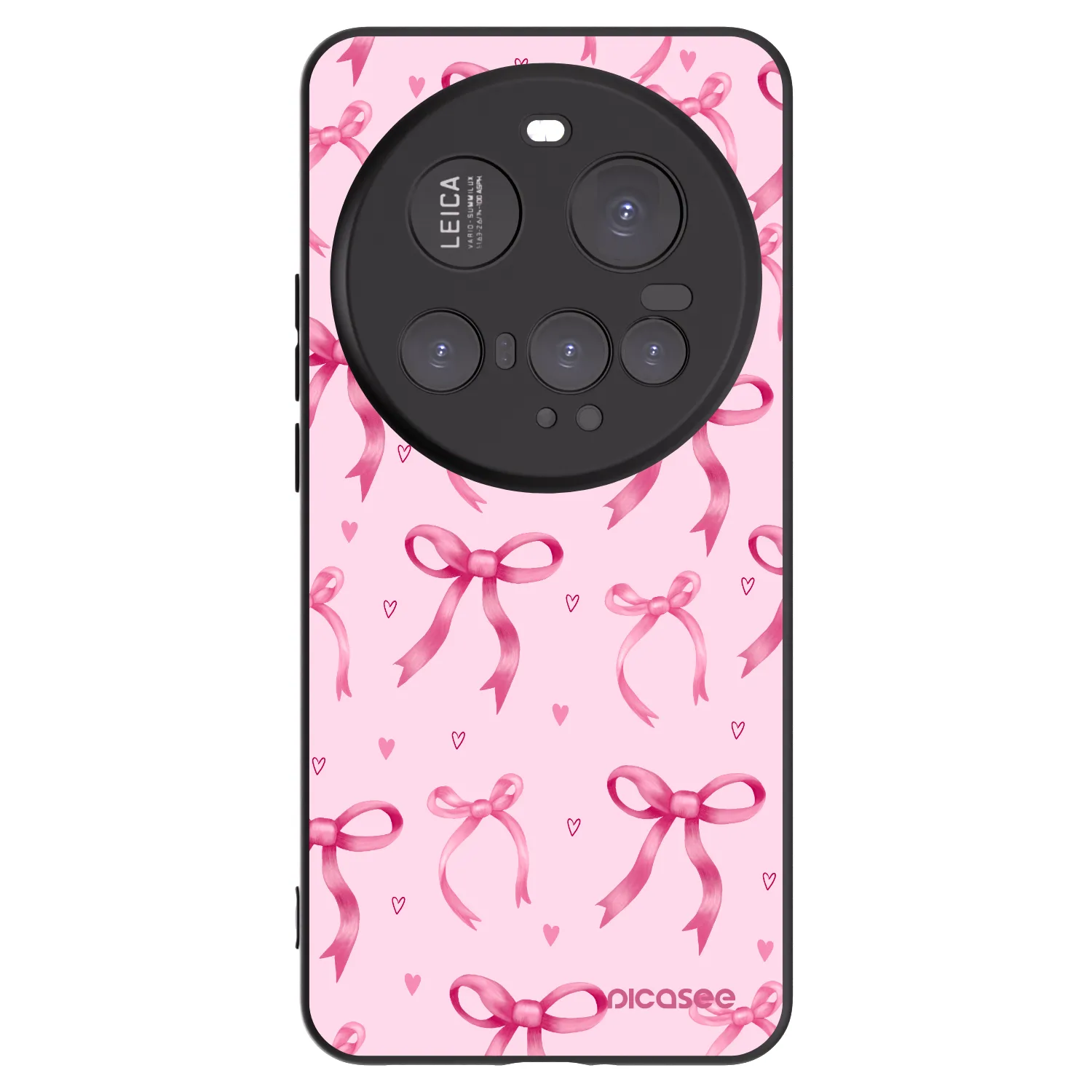 Picasee Μαύρη θήκη σιλικόνης για Xiaomi 15 Ultra - Bow Aesthetic