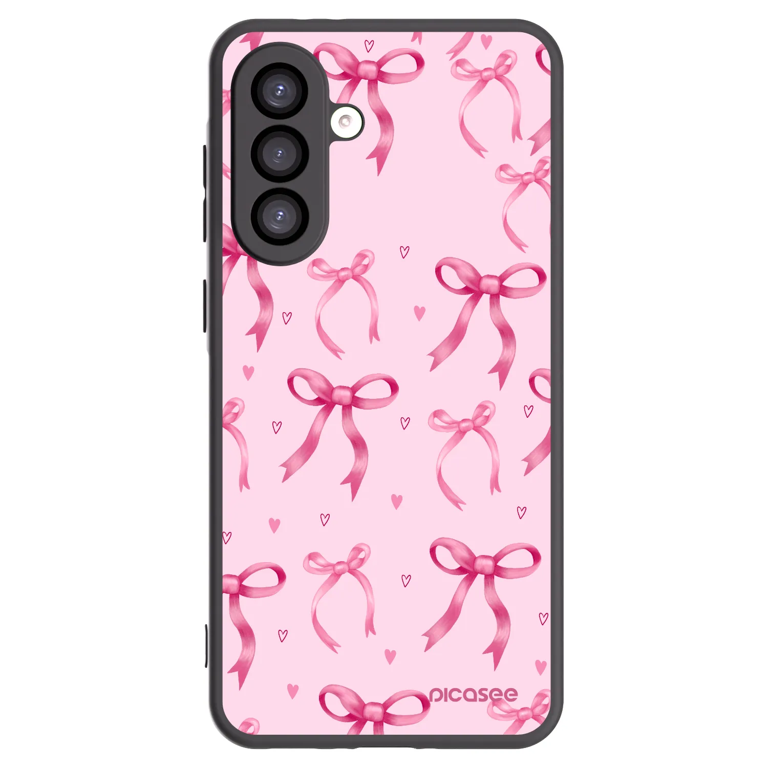 Picasee Μαύρη θήκη σιλικόνης για Samsung Galaxy A26 5G A266B - Bow Aesthetic