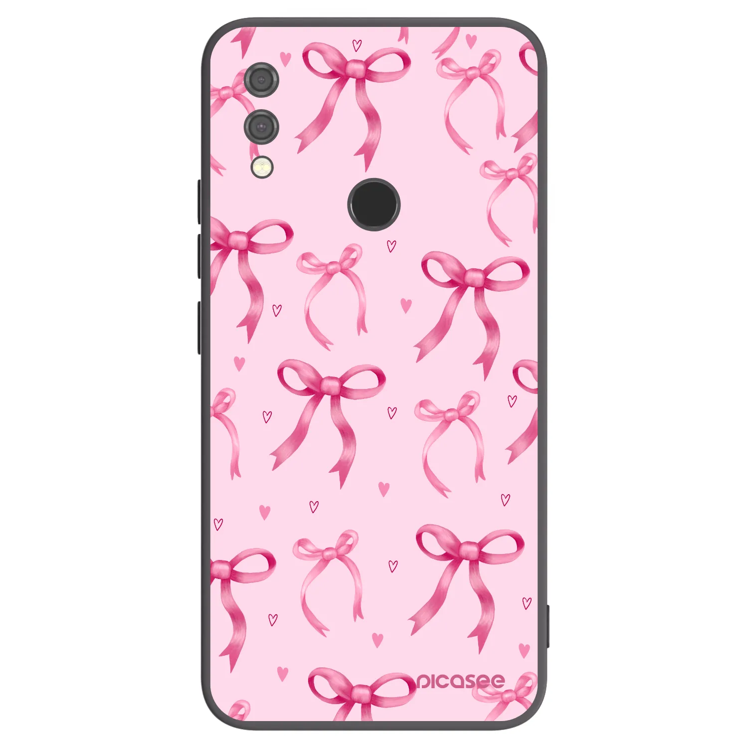 Picasee Μαύρη θήκη σιλικόνης για Xiaomi Redmi Note 7 - Bow Aesthetic