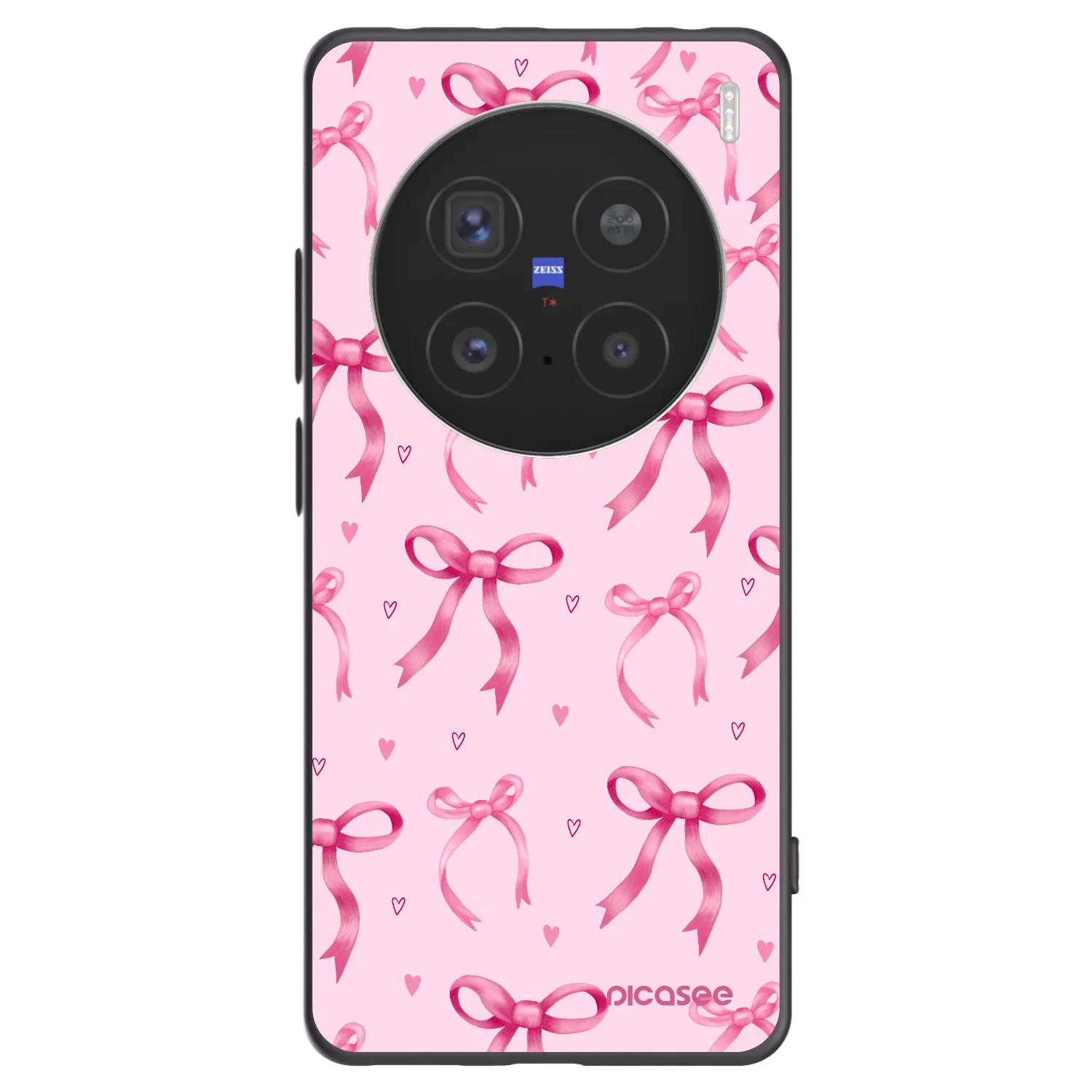 Picasee Μαύρη θήκη σιλικόνης για Vivo X200 Pro - Bow Aesthetic