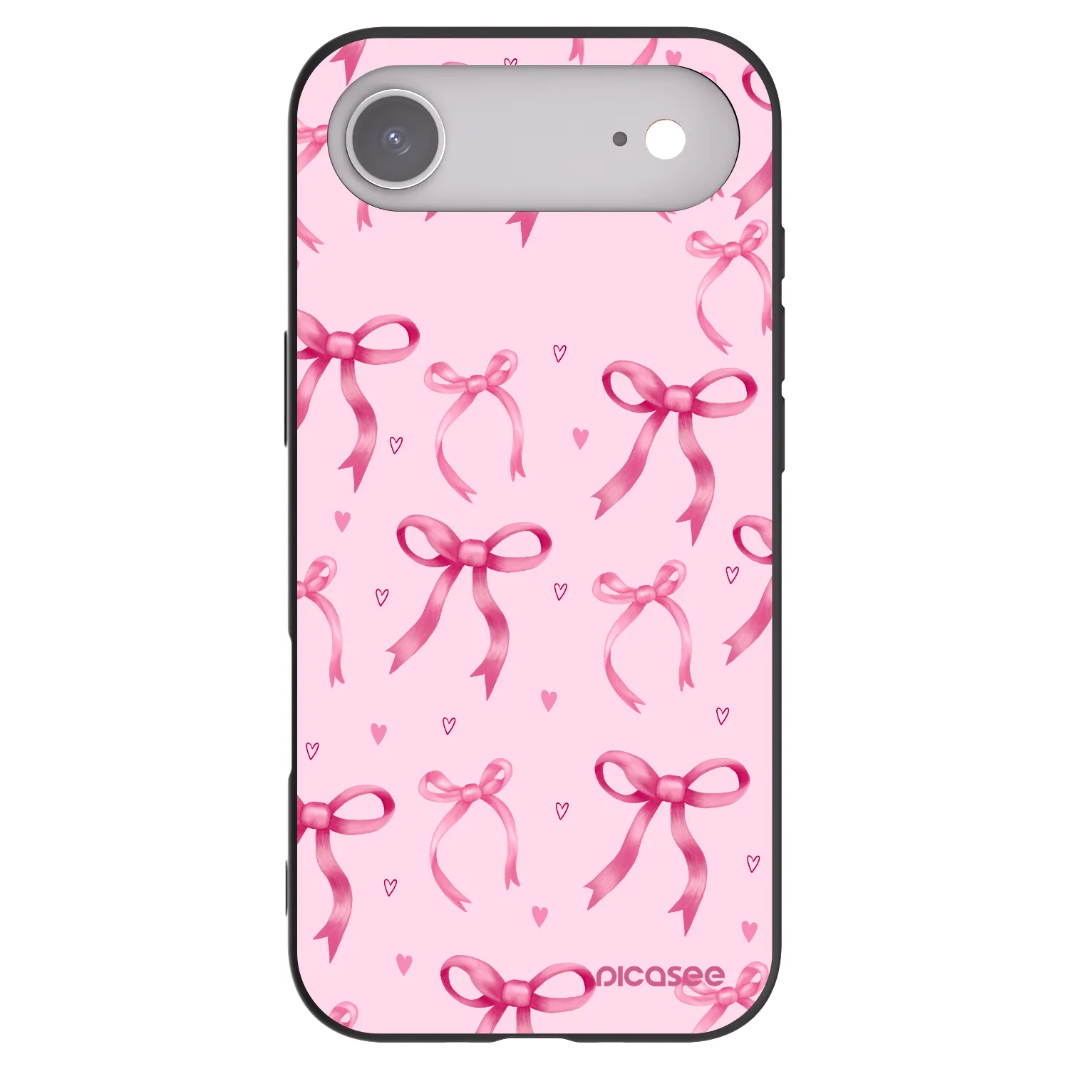 Picasee Μαύρη θήκη σιλικόνης για Apple iPhone Air - Bow Aesthetic