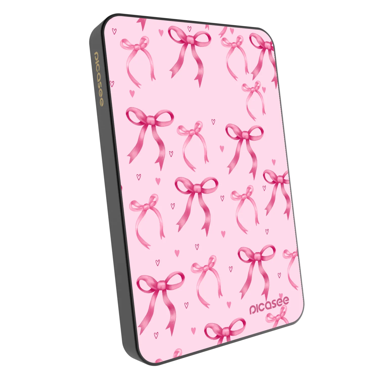 Picasee Powerbank με MagSafe 5 000 mAh Γκρί - Bow Aesthetic