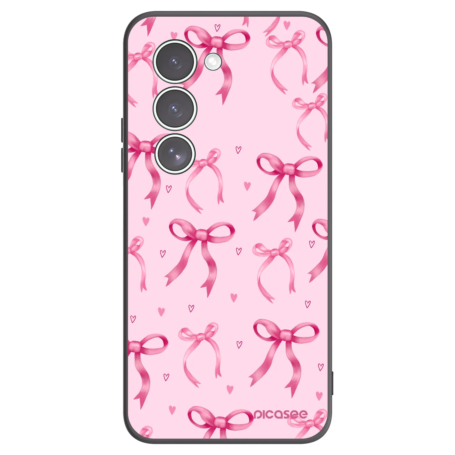 Picasee Μαύρη θήκη σιλικόνης για Xiaomi Redmi 15 5G - Bow Aesthetic