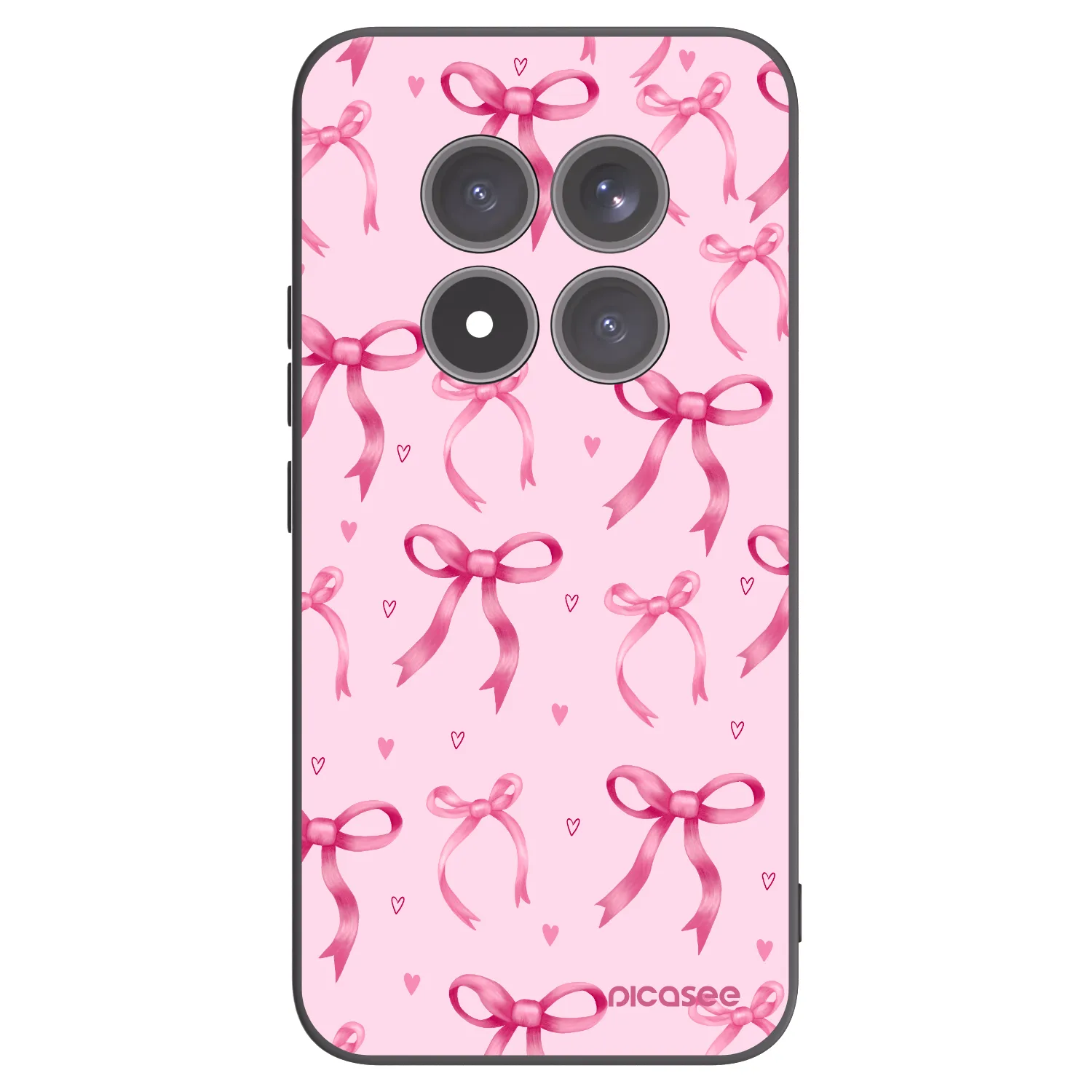 Picasee Μαύρη θήκη σιλικόνης για Xiaomi Redmi Note 15 Pro+ - Bow Aesthetic