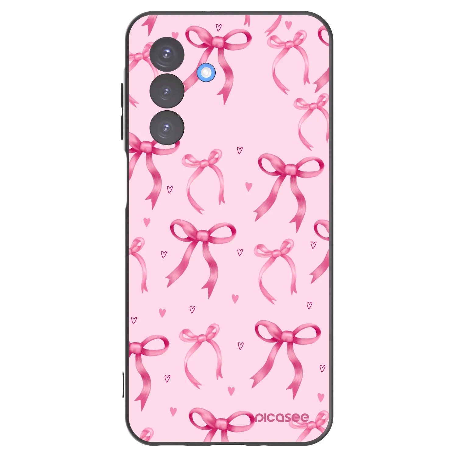 Picasee Μαύρη θήκη σιλικόνης για Samsung Galaxy A17 5G - Bow Aesthetic