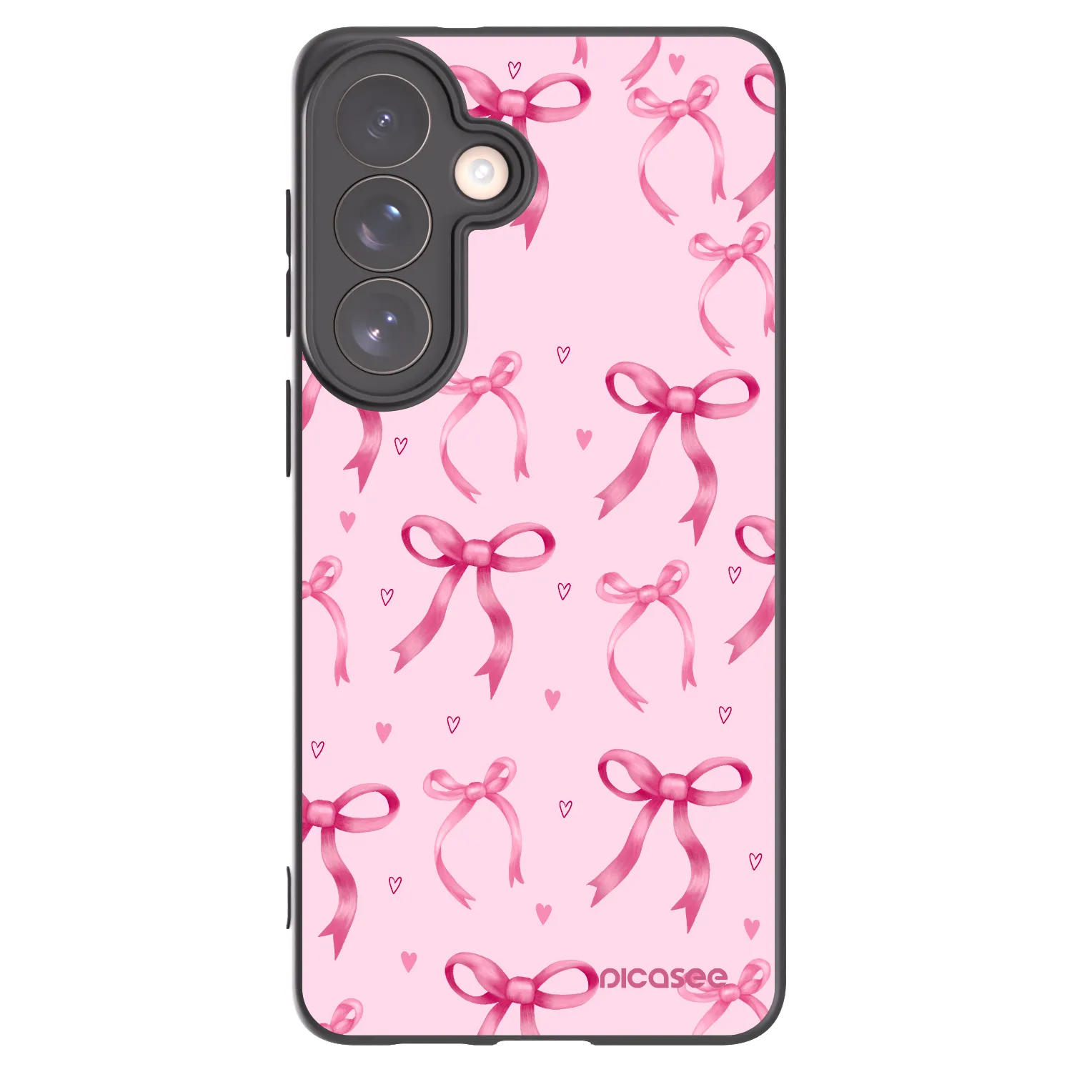 Picasee Μαύρη θήκη σιλικόνης για Samsung Galaxy S26+ - Bow Aesthetic