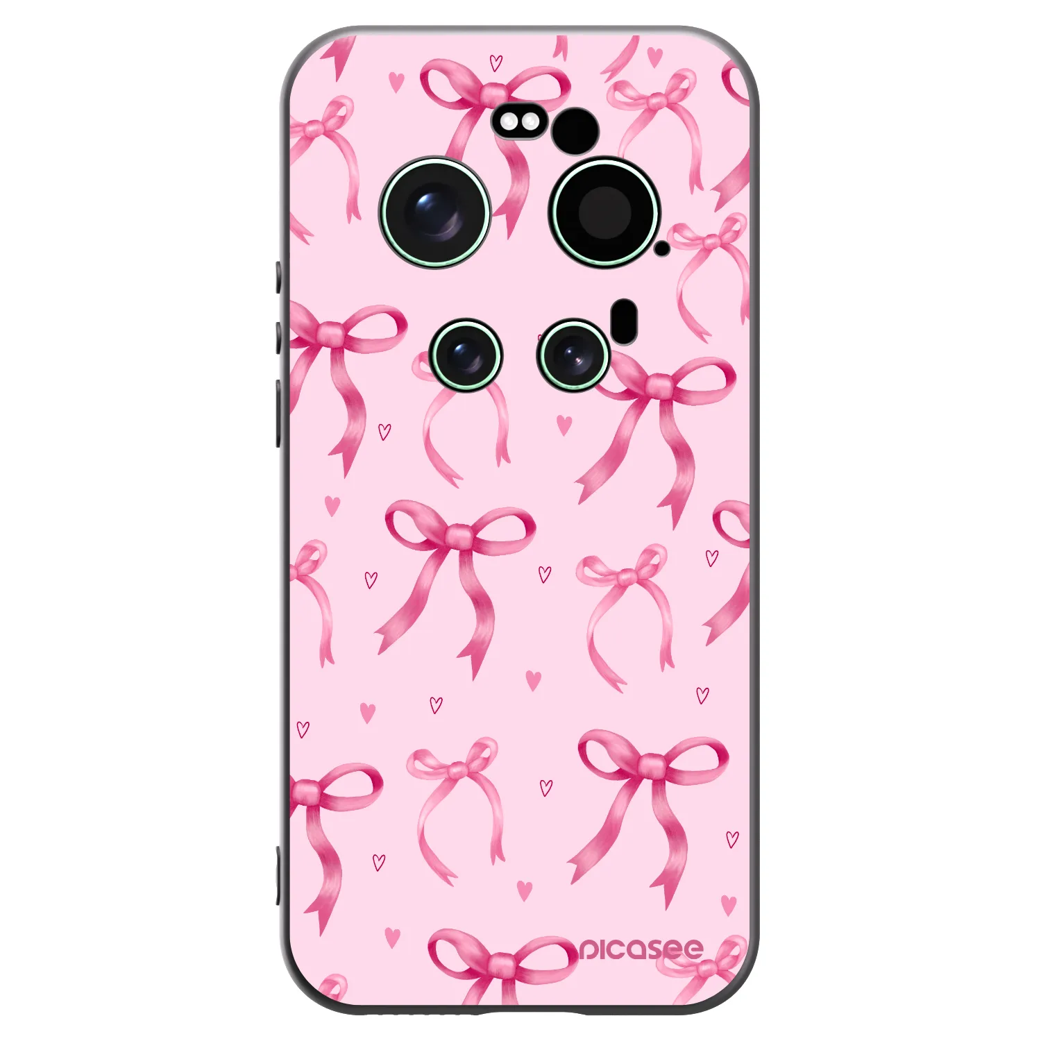 Picasee Μαύρη θήκη σιλικόνης για Xiaomi 17 Ultra - Bow Aesthetic