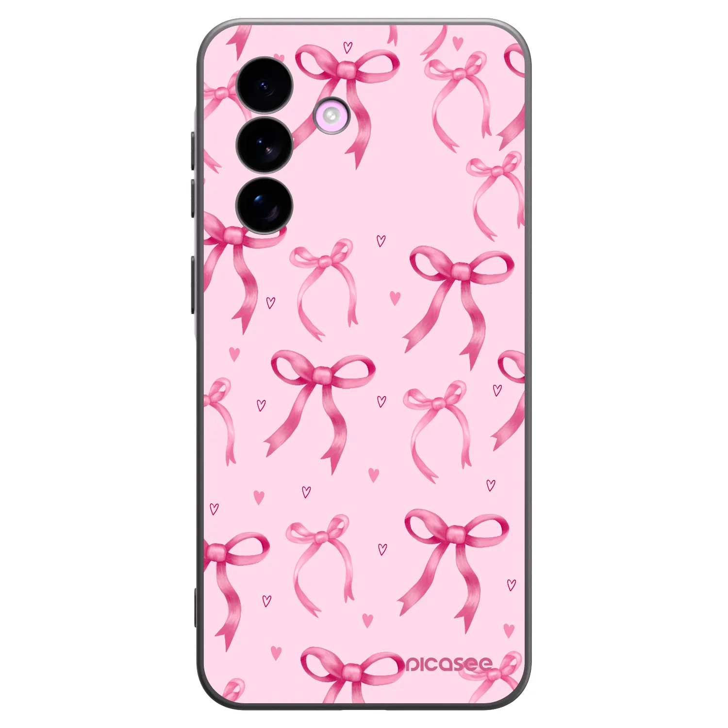 Picasee Μαύρη θήκη σιλικόνης για Samsung Galaxy A57 5G - Bow Aesthetic