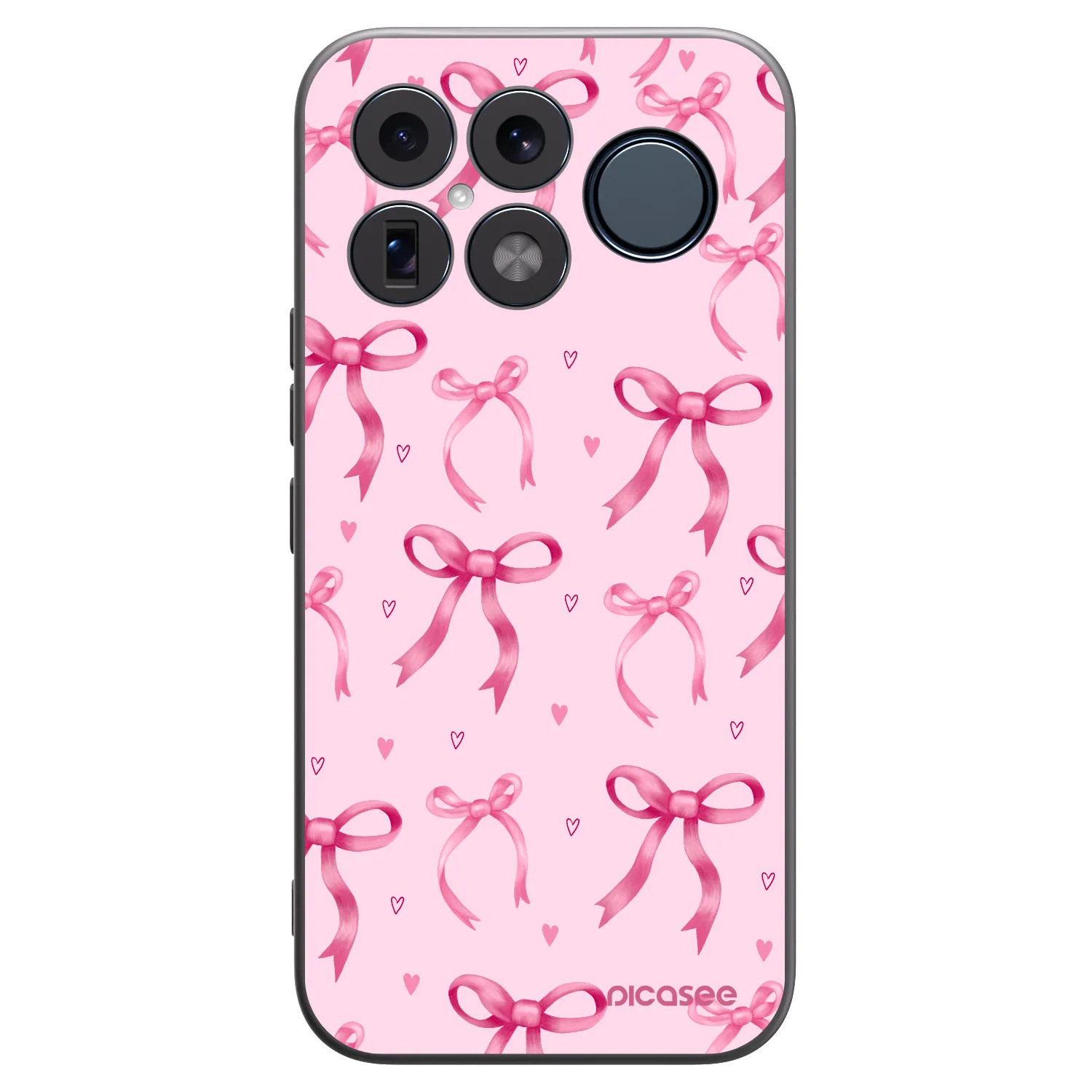 Picasee Μαύρη θήκη σιλικόνης για Xiaomi Poco F8 Ultra - Bow Aesthetic