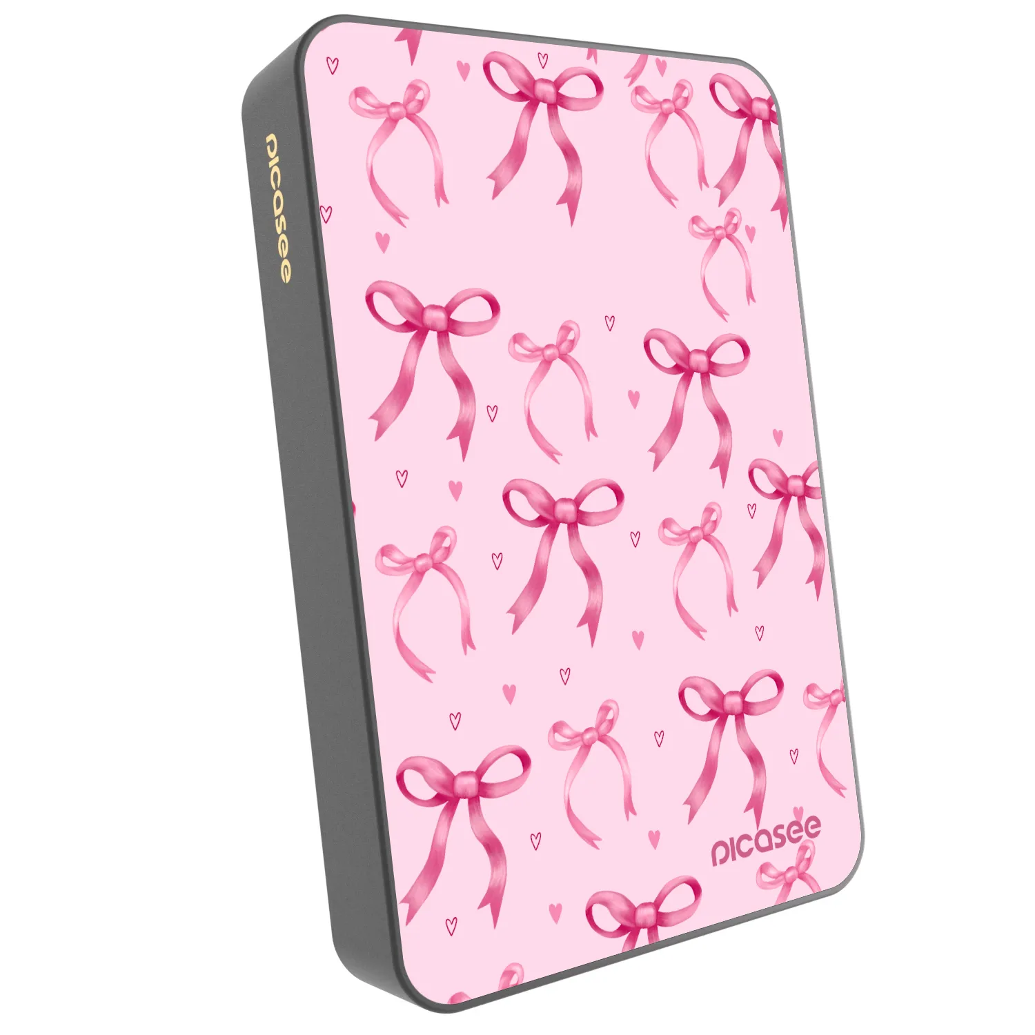 Picasee Powerbank με MagSafe 10 000 mAh Γκρί - Bow Aesthetic