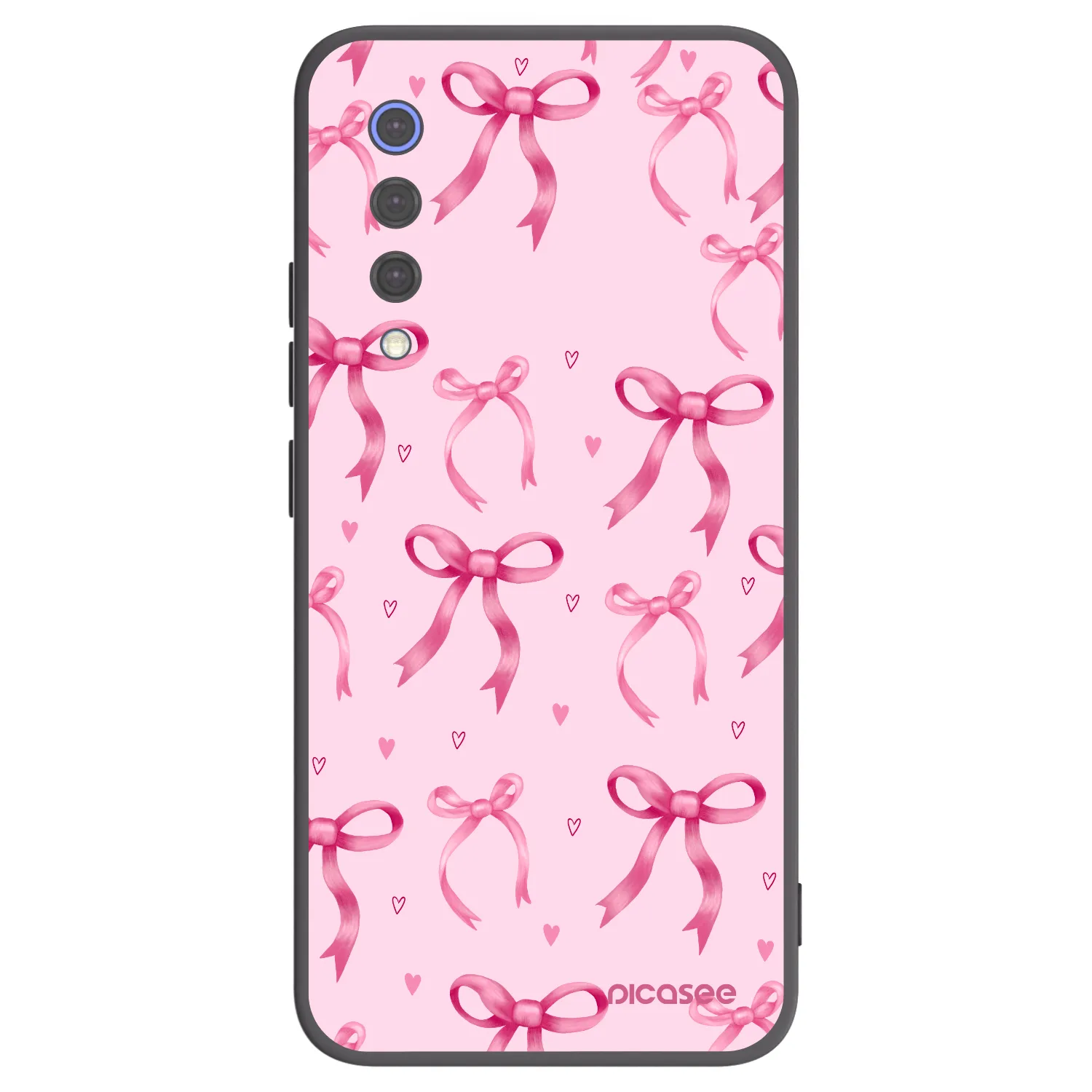 Picasee Μαύρη θήκη σιλικόνης για Xiaomi Mi 9 SE - Bow Aesthetic