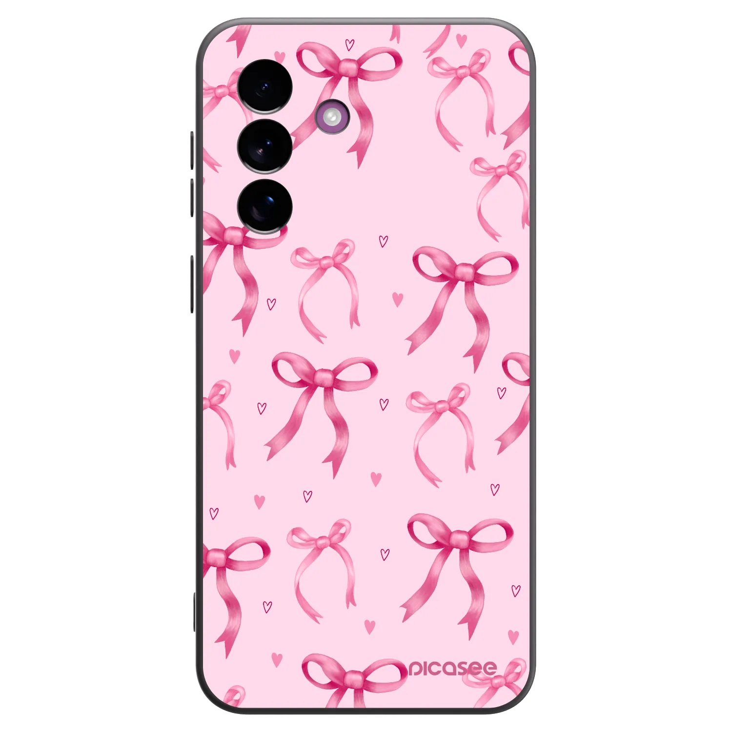 Picasee Μαύρη θήκη σιλικόνης για Samsung Galaxy A37 - Bow Aesthetic