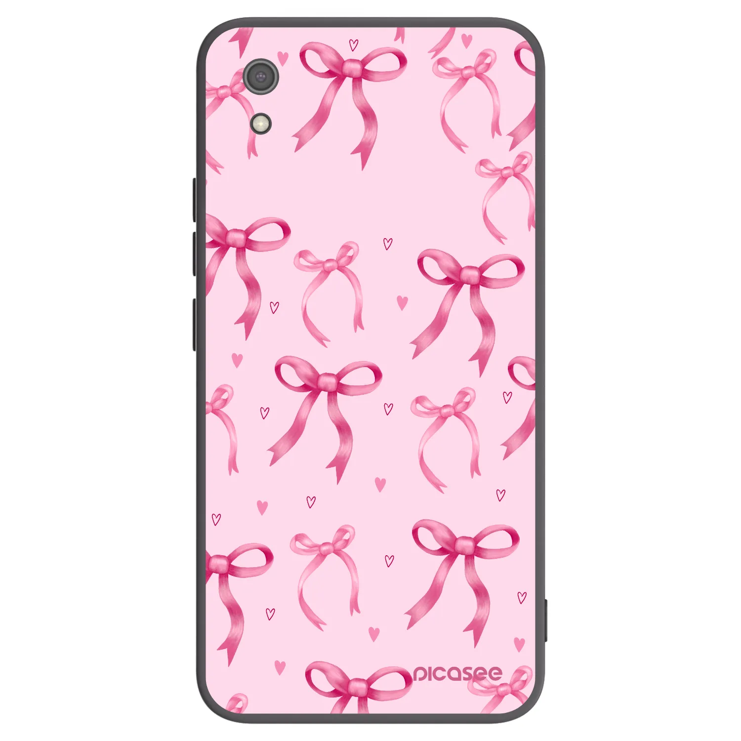 Picasee Μαύρη θήκη σιλικόνης για Xiaomi Redmi 7A - Bow Aesthetic