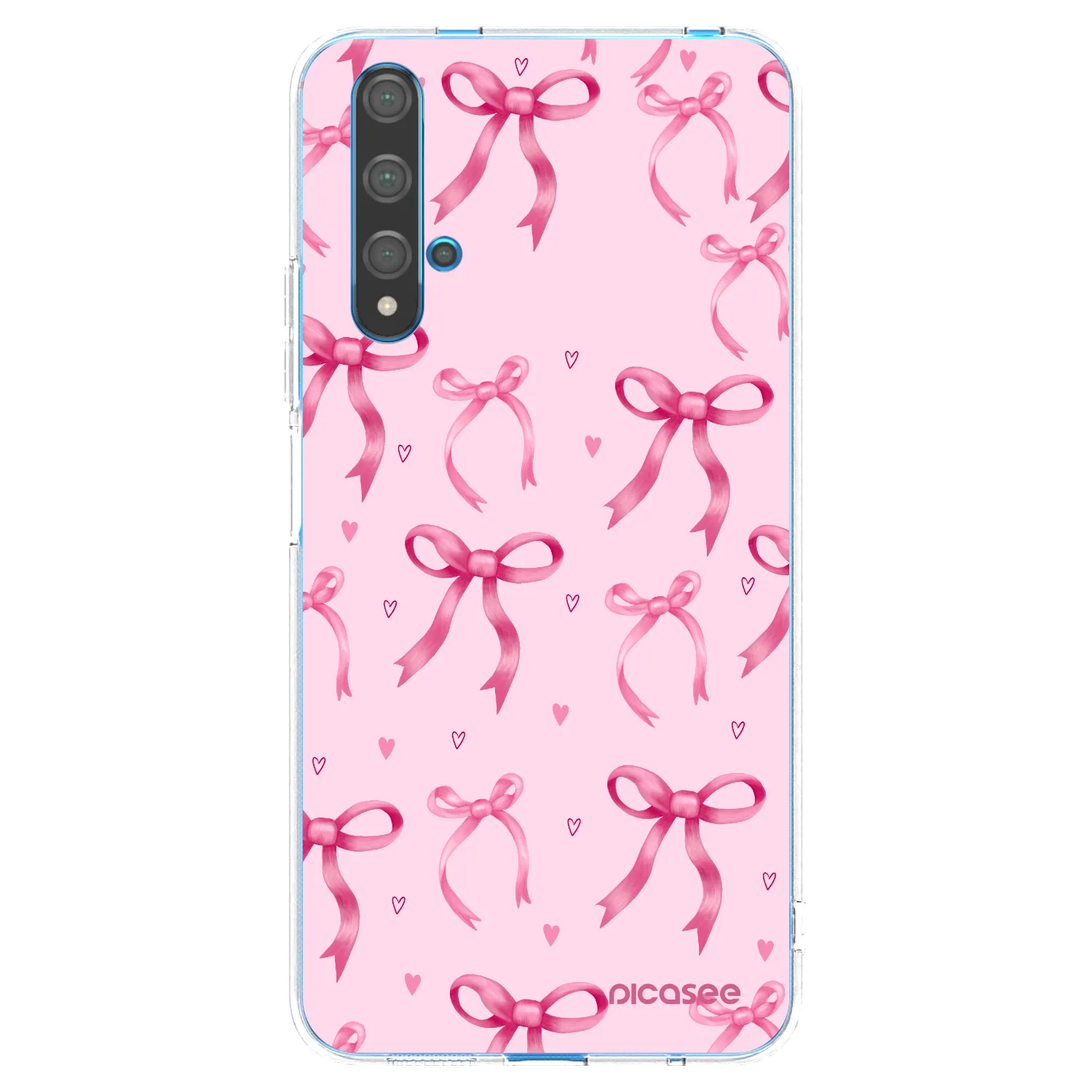 Picasee διαφανής θήκη σιλικόνης Huawei Nova 5T - Bow Aesthetic
