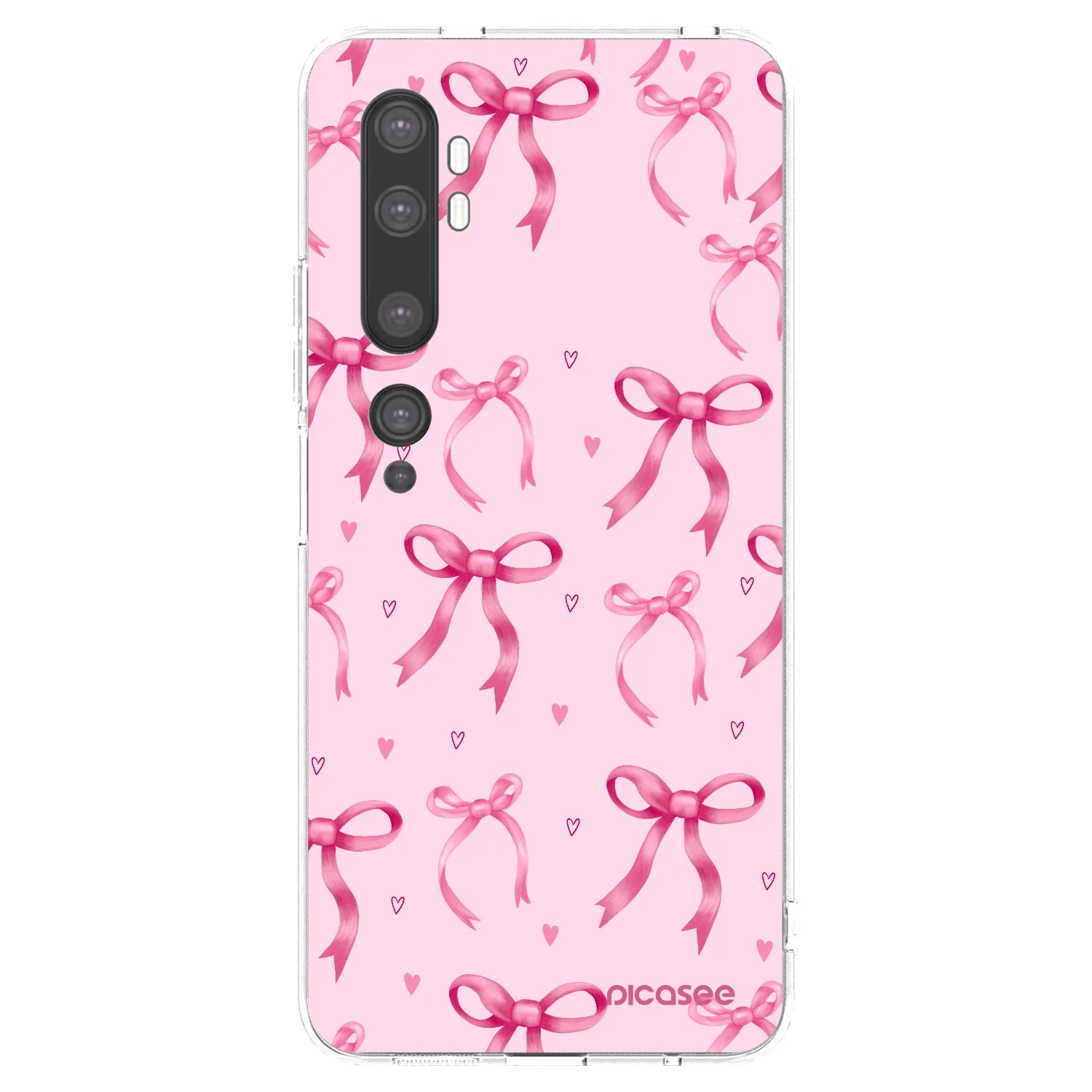 Picasee διαφανής θήκη σιλικόνης Xiaomi Mi Note 10 (Pro) - Bow Aesthetic