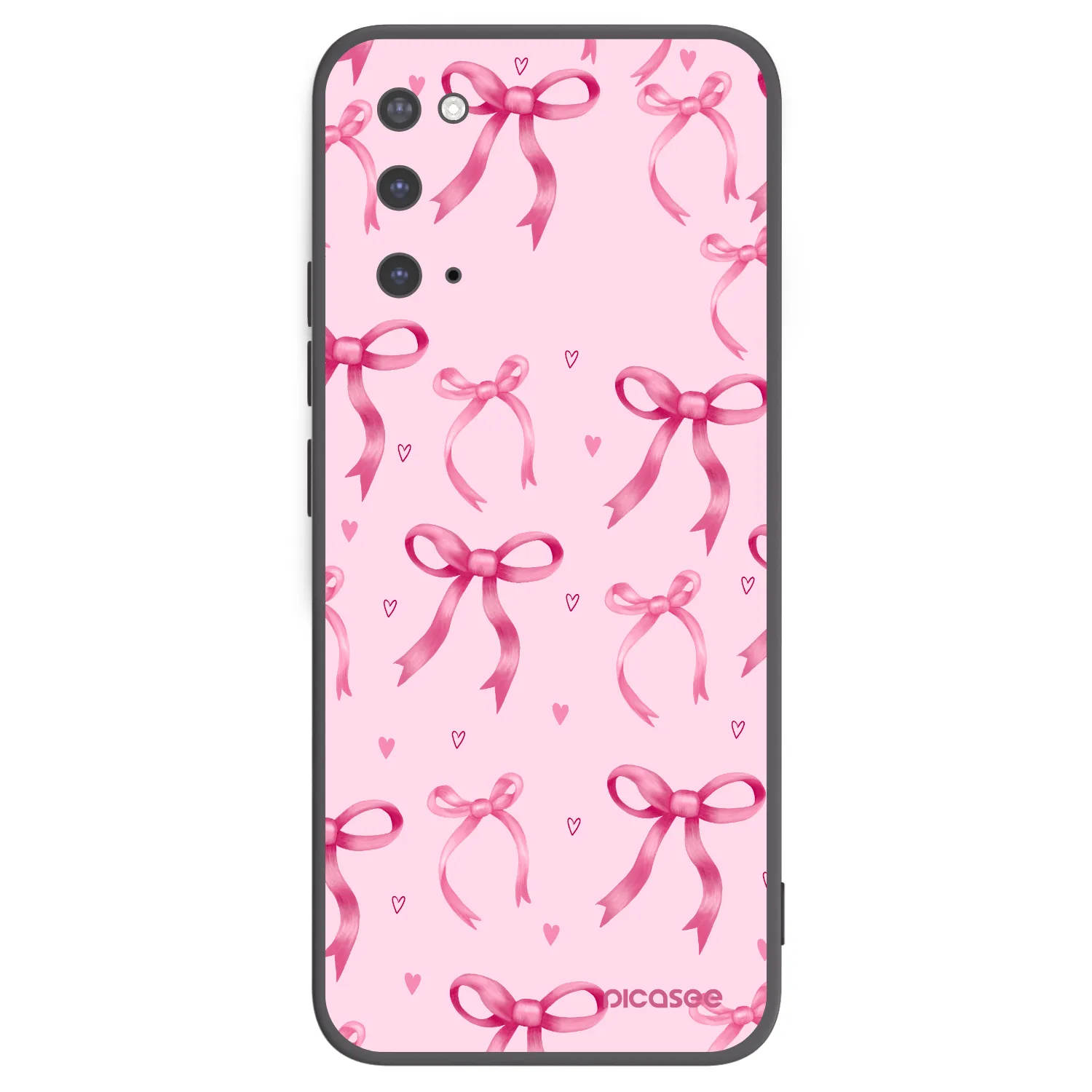 Picasee Μαύρη θήκη σιλικόνης για Samsung Galaxy S20 G980F - Bow Aesthetic