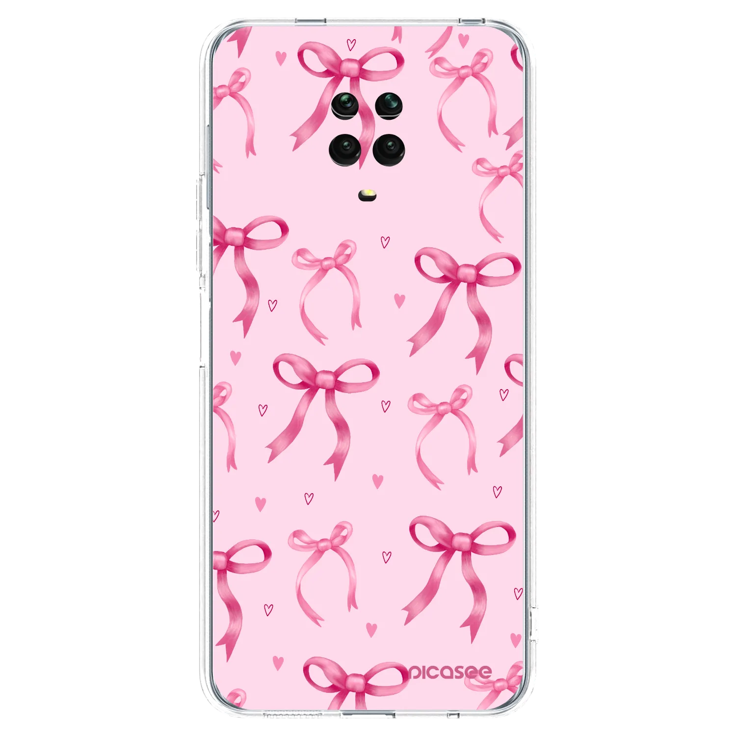 Picasee διαφανής θήκη σιλικόνης Xiaomi Redmi Note 9 Pro - Bow Aesthetic