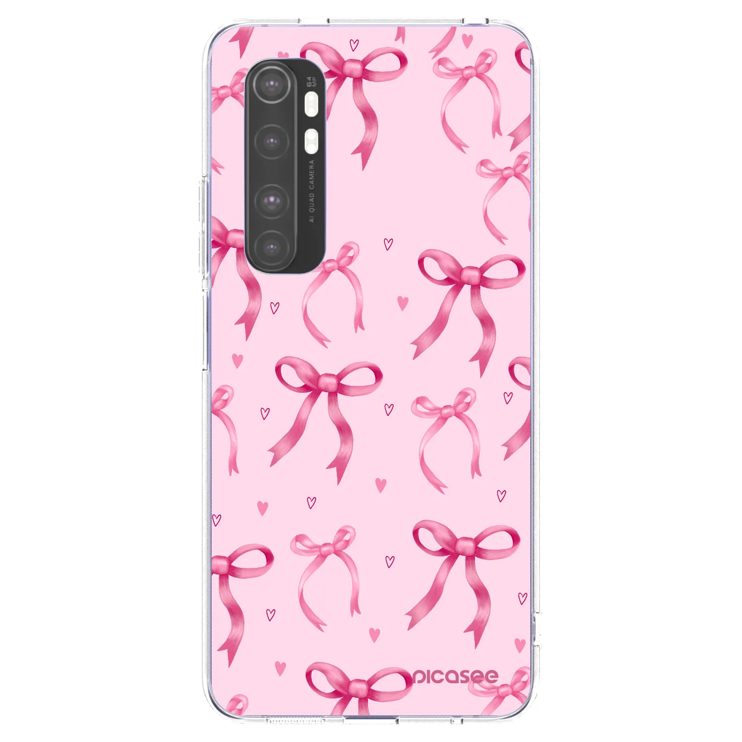 Picasee διαφανής θήκη σιλικόνης Xiaomi Mi Note 10 Lite - Bow Aesthetic