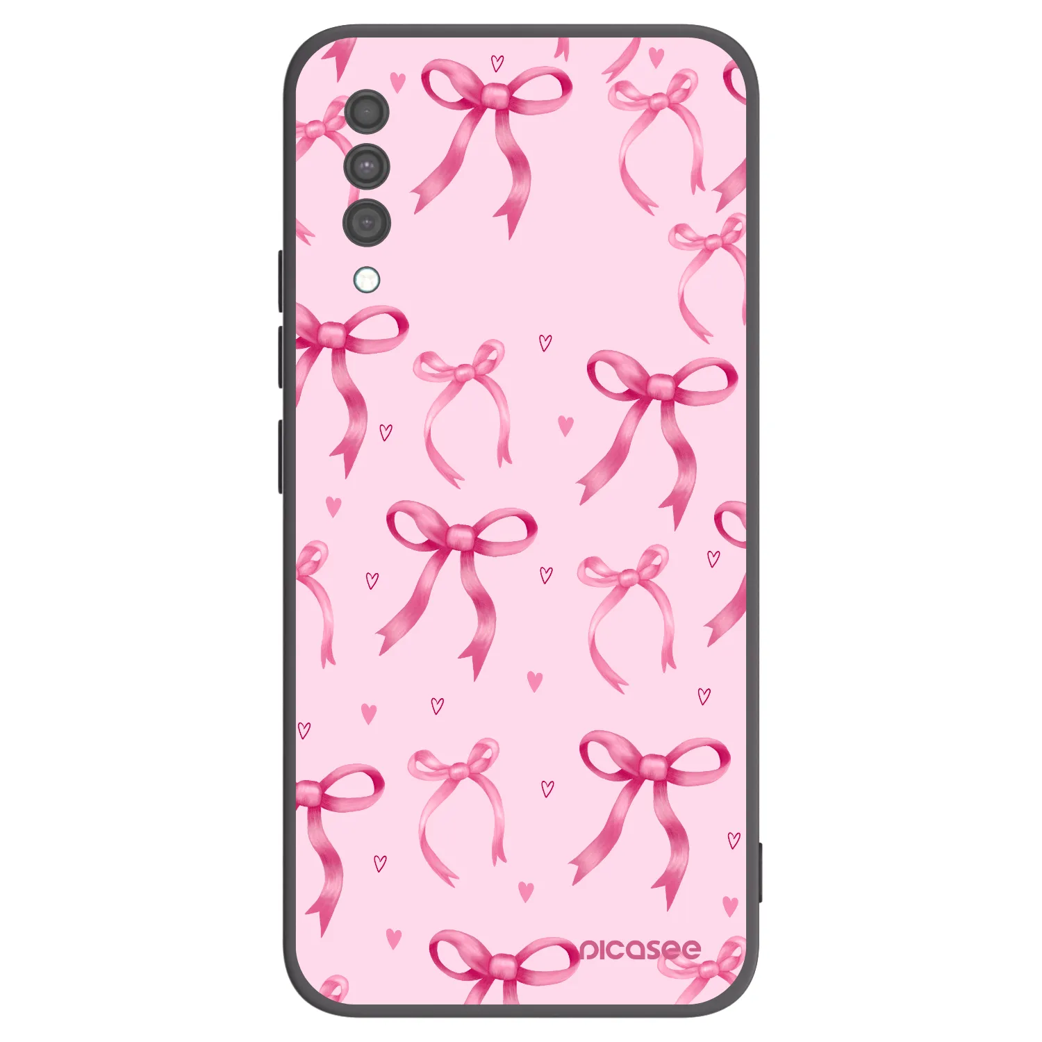 Picasee Μαύρη θήκη σιλικόνης για Samsung Galaxy A30s A307F - Bow Aesthetic