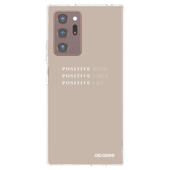 Picasee διαφανής θήκη σιλικόνης Samsung Galaxy Note 20 Ultra - Positive Vibes