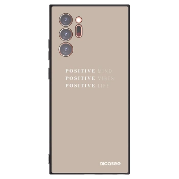 Picasee Μαύρη θήκη σιλικόνης για Samsung Galaxy Note 20 Ultra - Positive Vibes