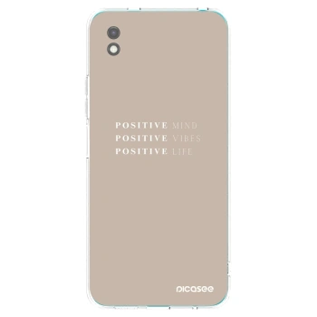Picasee Μαύρη θήκη σιλικόνης για Xiaomi Redmi 9A - Positive Vibes