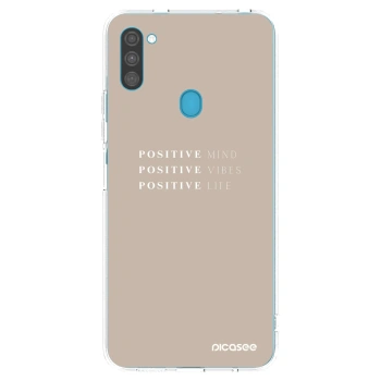 Picasee διαφανής θήκη σιλικόνης Samsung Galaxy M11 - Positive Vibes