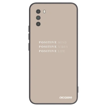 Picasee Μαύρη θήκη σιλικόνης για Xiaomi Poco M3 - Positive Vibes