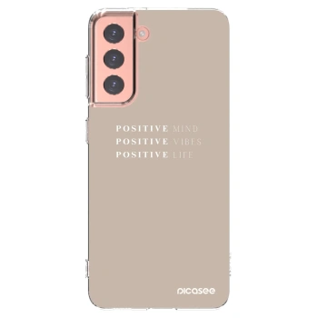 Picasee διαφανής θήκη σιλικόνης Samsung Galaxy S21 5G G991B - Positive Vibes