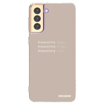 Picasee διαφανής θήκη σιλικόνης Samsung Galaxy S21+ 5G G996F - Positive Vibes
